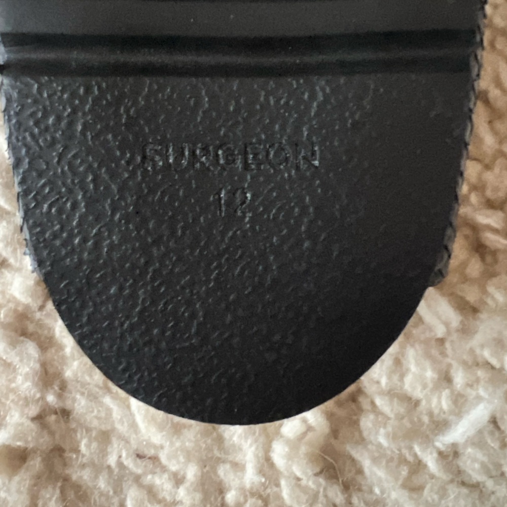 NWT The Shoe Surgeon Black Leather Mules - Picture 3 of 7